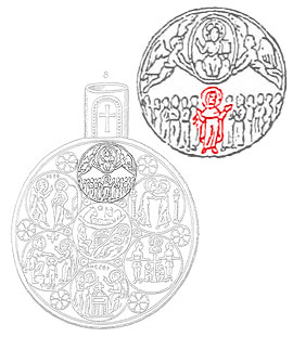 Ампула Монцы. VI–VII вв. Византия, Палестина