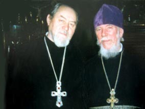 Отец Василий Ермаков и отец Иоанн Хвощ