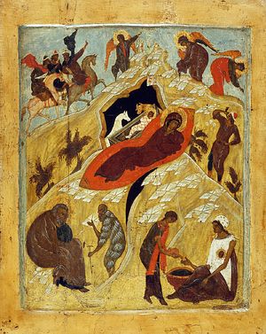 Icon of the Nativity of Christ.