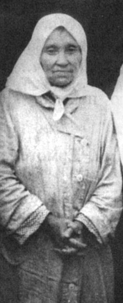 Nun Seraphima after long years in a concentration camp.
