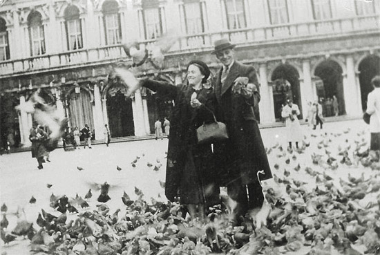 Vladimir and Maria Rodzianko on San Marco Square, Venice, Italy. Photo: bishopbasil.org.