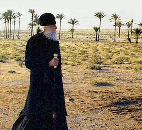 Bishop Basil (Rodzianko) in the desert.