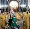His Holiness Patriarch Kirill celebrates at Christ the Saviour Cathedral on the second anniversary of his enthronement