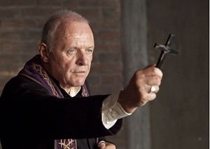 Anthony Hopkins stars as an exorcist in the forthcoming film The Rite (CNS photo/Warner Bros.)