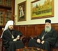 Metropolitan Hilarion of Volokolamsk receives a delegation of the Georgian Orthodox Church