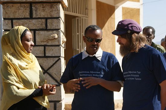 Taking with the mayor of Harar