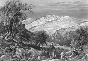View of the Mount of Olives from Mount Zion. From vol. 1 of Picturesque Palestine