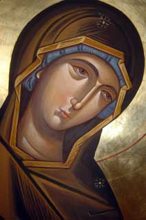 The Mother of God. Icon by Protoklis Nicola.
