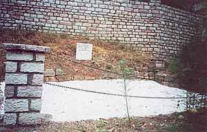 The foundation of St. Cosmas' parents' home.