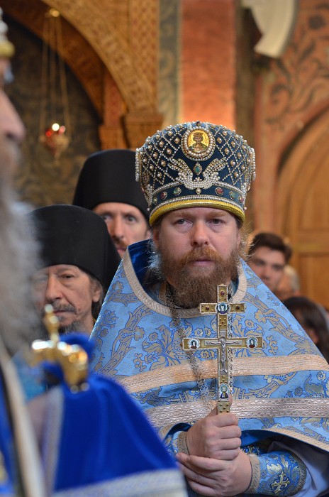 Архимандрит Тихон с братией. Фото: А.Горяинов / Православие.Ru