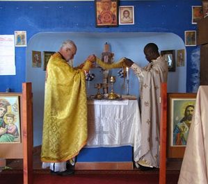 Fr. Michael, Fr. Athanasius in South Africa.