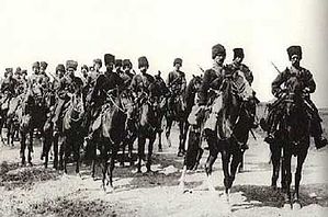 1914-й год, терские казаки уходят на Первую мировую войну