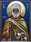 Преподобный Моисей Мурин. Греческая икона
