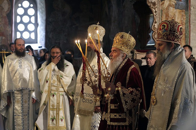 За Божественной литургией