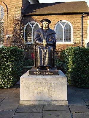 Статуя Томаса Мора в Лондоне