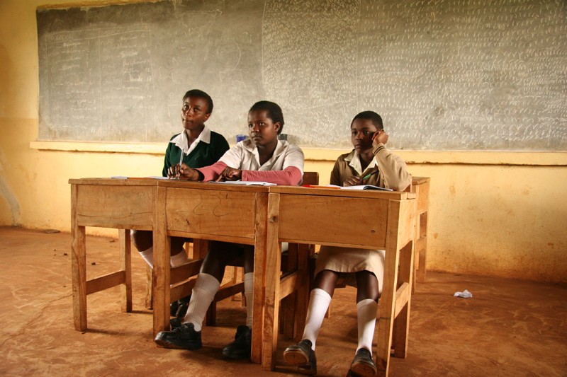 In school. Photo: Denis Makhanko 