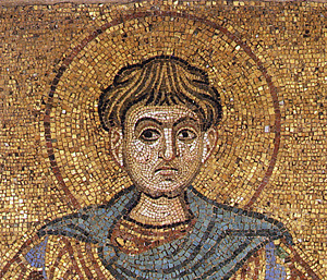 Св.Димитрий Солунский (фрагмент мозаики)