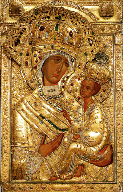 Чудотворная Тихвинская икона Божией Матери. Икона будет пребывать на выставке с 4 по 7 ноября 2011 года