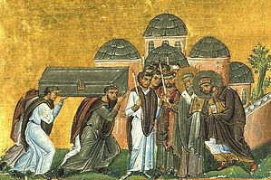 Перенесение мощей Иоанна Златоуста в Константинополь в храм святых Апостолов