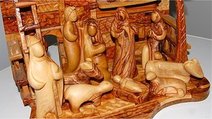 Nativity set made by Joseph Lulos