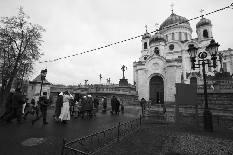 В очереди к Поясу Пресвятой Богородицы.  Фото: Юлия Руденко.