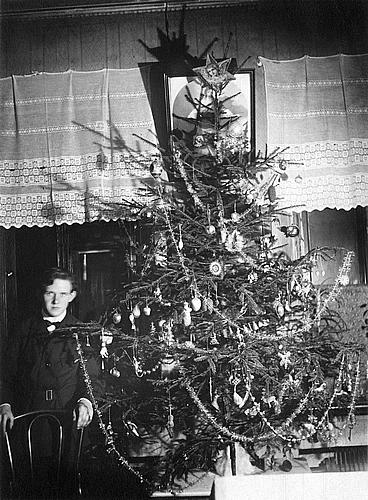 Kozarzhevsky with a Christmas tree.