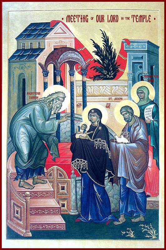 The Meeting of the Lord in Icons and Frescoes