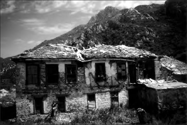 The ruins of the Cell of St. Onuphrius, which St. Hilarion had reconsecrated and dedicated to the Holy Resurrection. Photo taken in 1998.