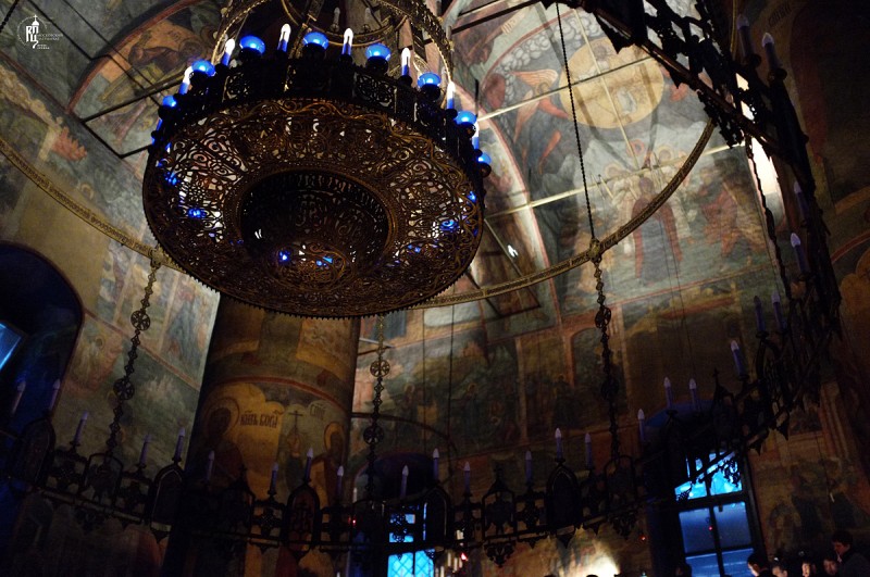 Служение Святейшего Патриарха Кирилла в Сретенском монастыре Великим постом 2012 года.  Фото: К. Новотарский / Пресс-служба Патриарха Московского и всея Руси