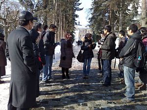 Chinese journalists visited the Trinity-Sergius Lavra