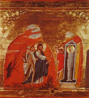 The Resurrection of Lazarus. Mt. Sinai. 13th c.