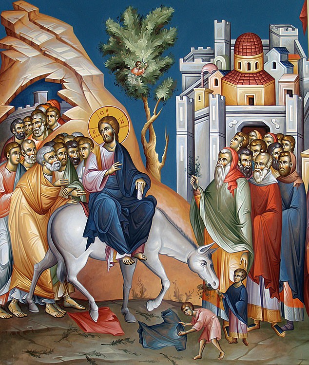 Вход Господень в Иерусалим: иконы и фрески 56514.b