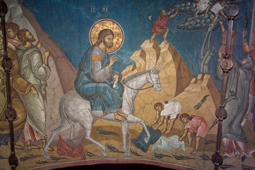 иконы - Вход Господень в Иерусалим: иконы и фрески 56520.b
