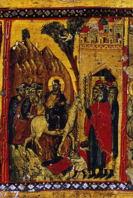 Вход Господень в Иерусалим. Византия. XIII в. Монастырь св. Екатерины, Синай