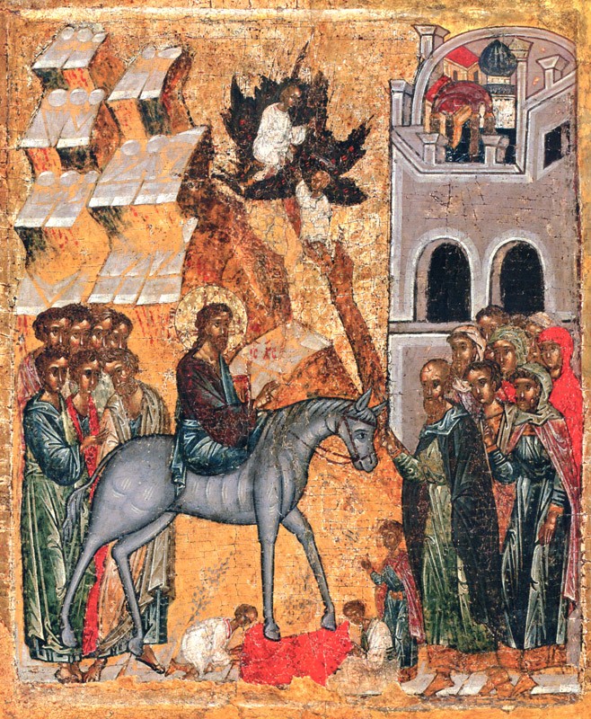 иконы - Вход Господень в Иерусалим: иконы и фрески 56555.b