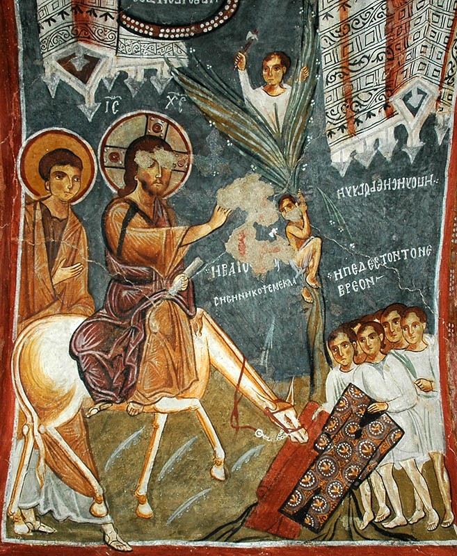 иконы - Вход Господень в Иерусалим: иконы и фрески 56789.b