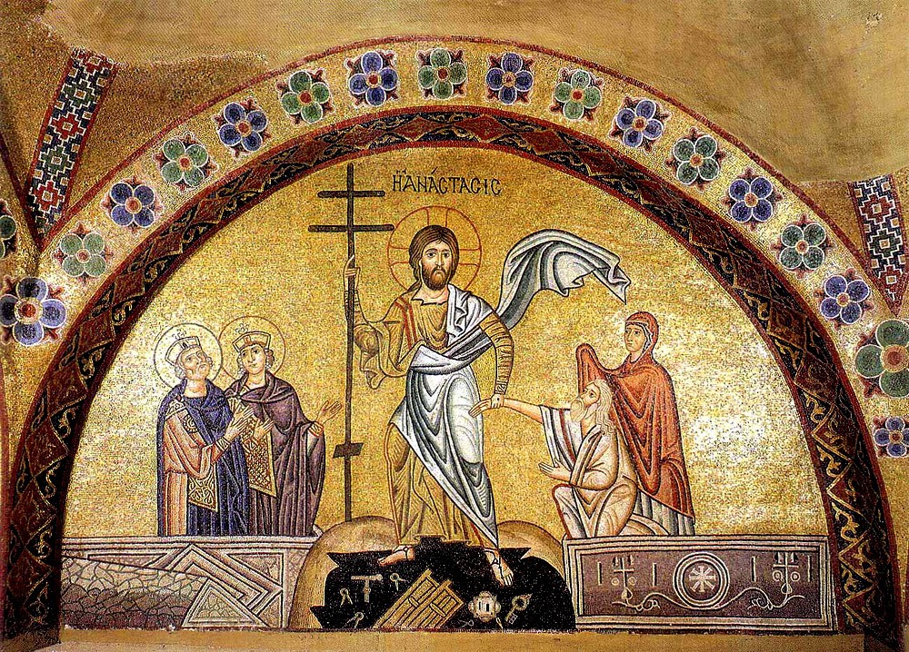 The Resurrection of Christ. Mosaic in the monastery of Osios Lukas. 6th c.