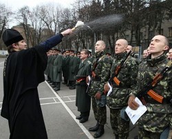На сборах военных священников.