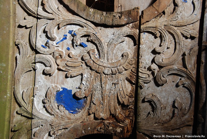 Фрагмент найденных Царских врат. Фото: Мария Поспелова / Православие.Ru