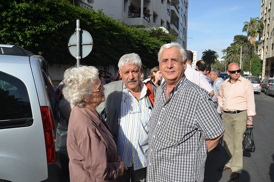 Among the demonstrators was the Deputy Mayor of Casablanca.