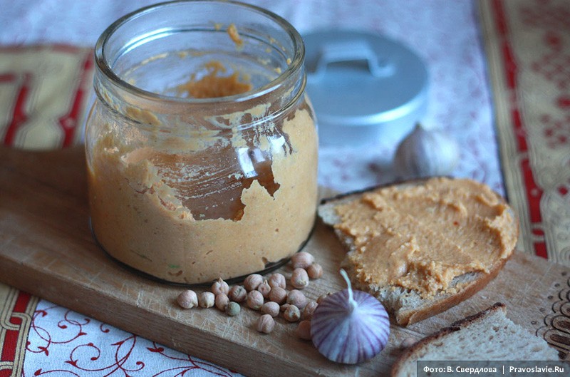 Хумус . Рецепт: Постные пироги «с собой»  Фото: Виктория Свердлова / Православие.Ru