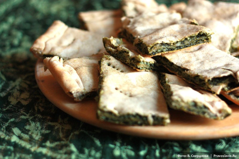 Пирог со шпинатом и рисом . Рецепт: Постные пироги «с собой»  Фото: Виктория Свердлова / Православие.Ru