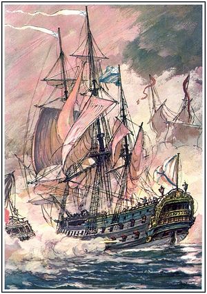 Бой у острова Фидониси 3 июля 1788 года. И.И. Родинов