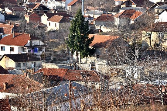 Вид на сербский район Ораховца.