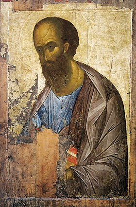 Св. апостол Павел. Икона прп. Андрея Рублева