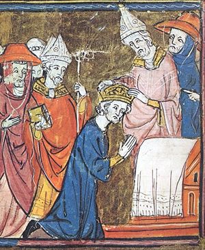 Папа Лев III коронует Карла Великого