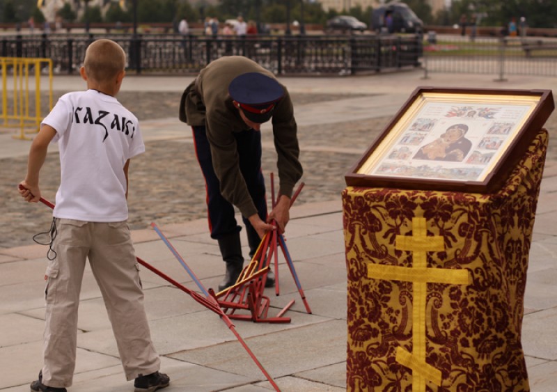 Конный поход Москва – Париж 1812-2012. Фото: Юлия Руденко / Православие.Ru