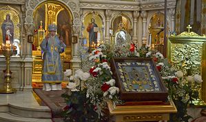 Курская-Коренная икона Божией Матери «Знамение» прибывает в Свято-Троицкий собор Перми