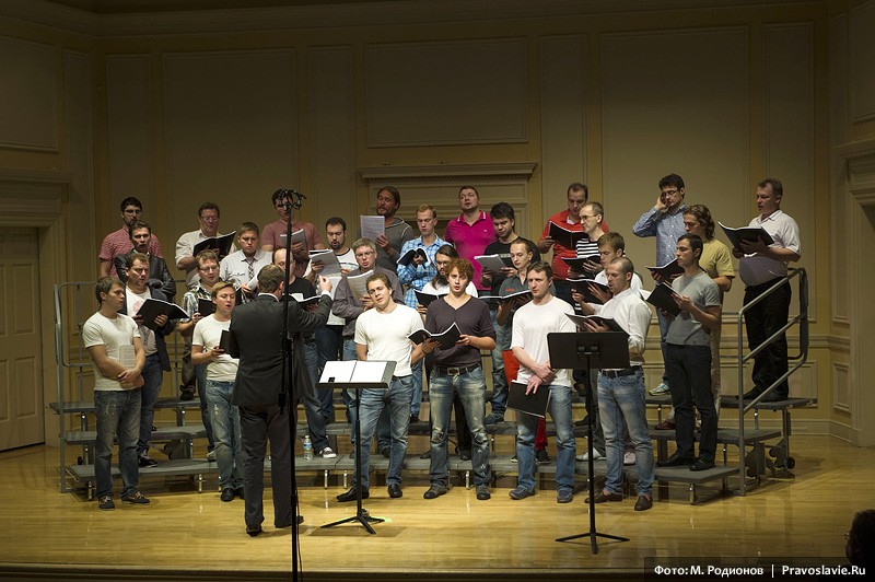 Репетиция. Фото: М. Родионов / Православие.Ru