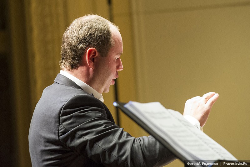 Регент хора Никон Жила. Фото: М. Родионов / Православие.Ru